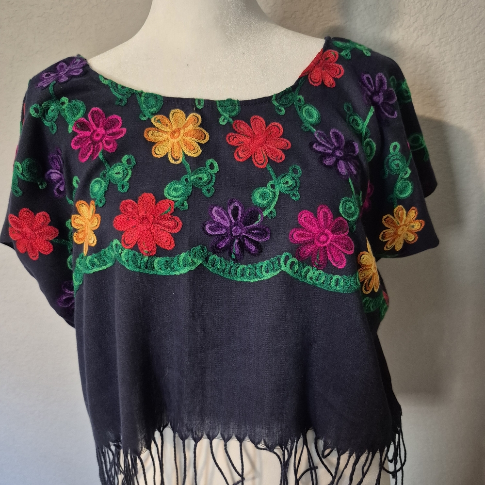 Embroidered Floral Women Top